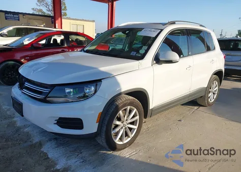2017 Volkswagen Tiguan 2.0T Wolfsburg Edition from USA, damaged, VIN WVGRV7AX5HK009401